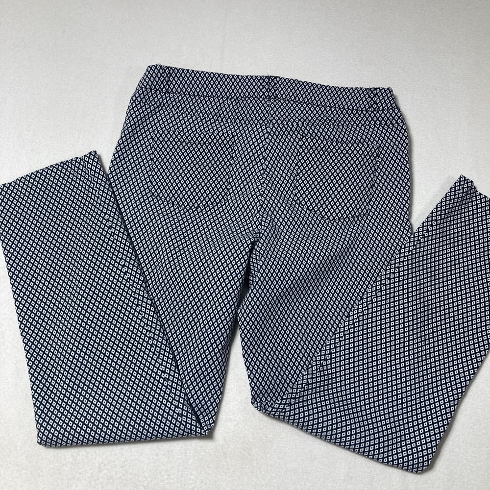 Beth & Madison Black & White Diamond Print Career Pants Size 12 - Picture 8 of 12